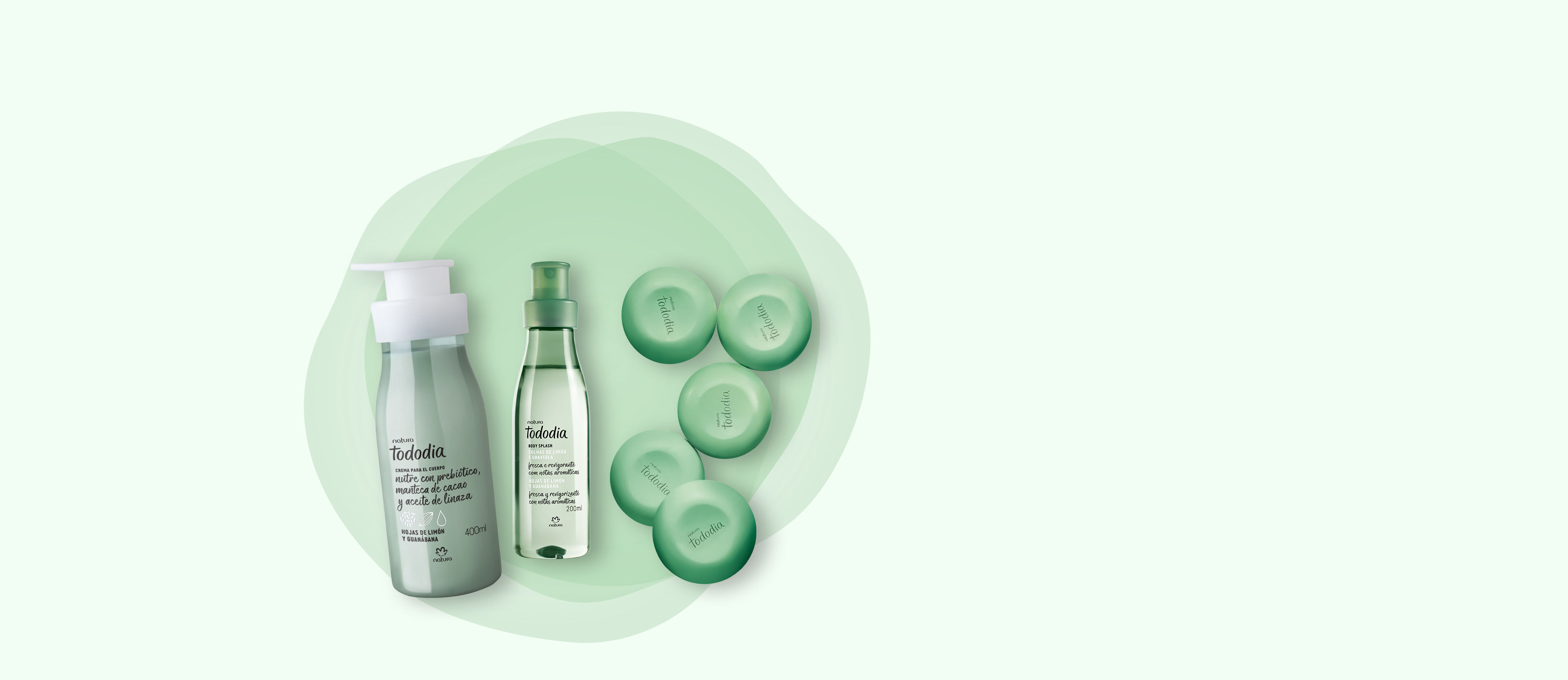 Kit Jabón, Hidratante y Body Splash Tododia Hojas de Limón y Guanábana