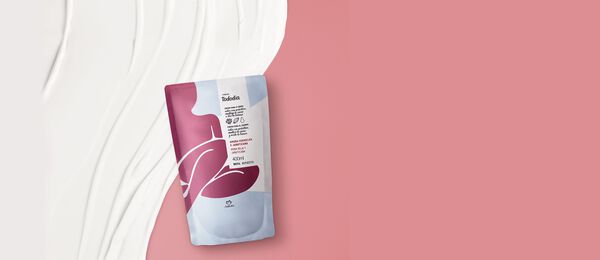 Repuesto Crema Nutritiva Tododia Mora Roja y Jabuticaba 400 ml