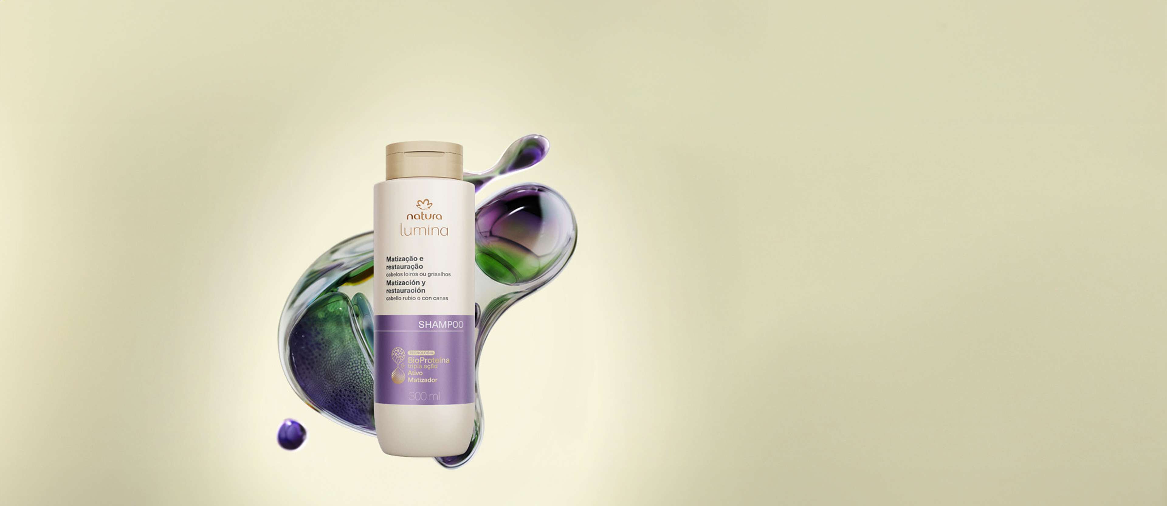 Shampoo Lumina Matizador Cabellos Rubios o con Canas 300 ml