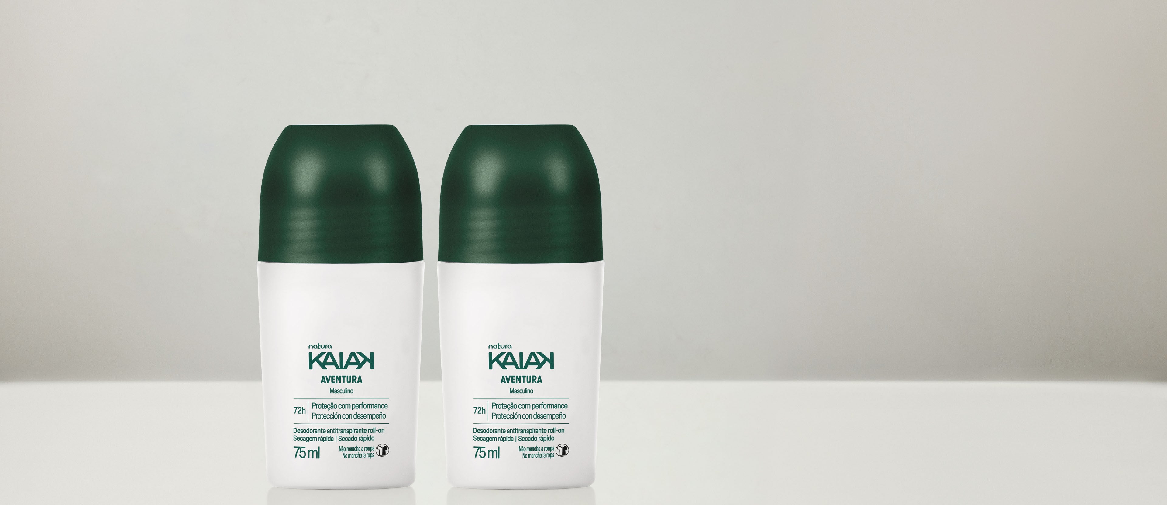 Kit Rollon Kaiak Aventura Masculino 75ml