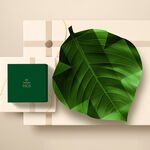 Ekos Caja decorada en forma de Hoja