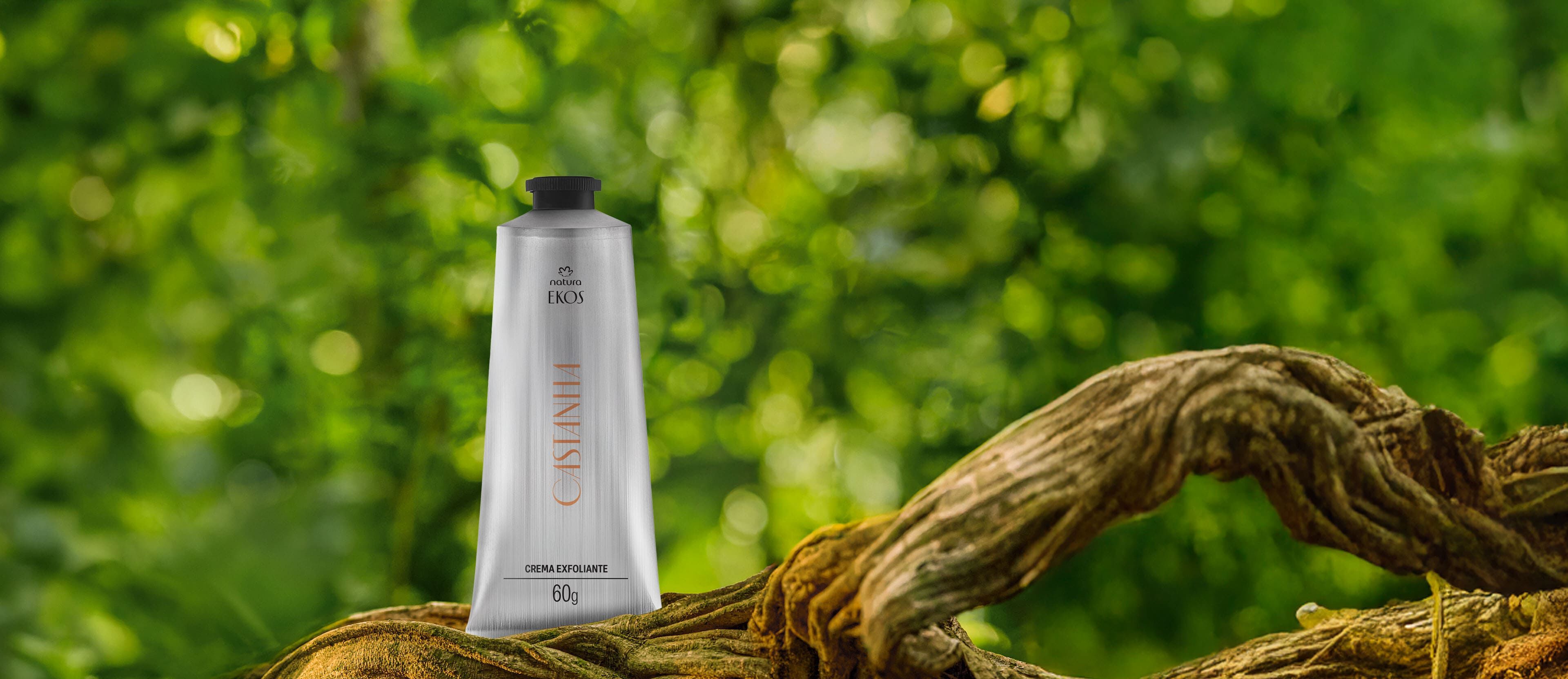 Crema Exfoliante para Manos y Pies Ekos Castaña 60 g