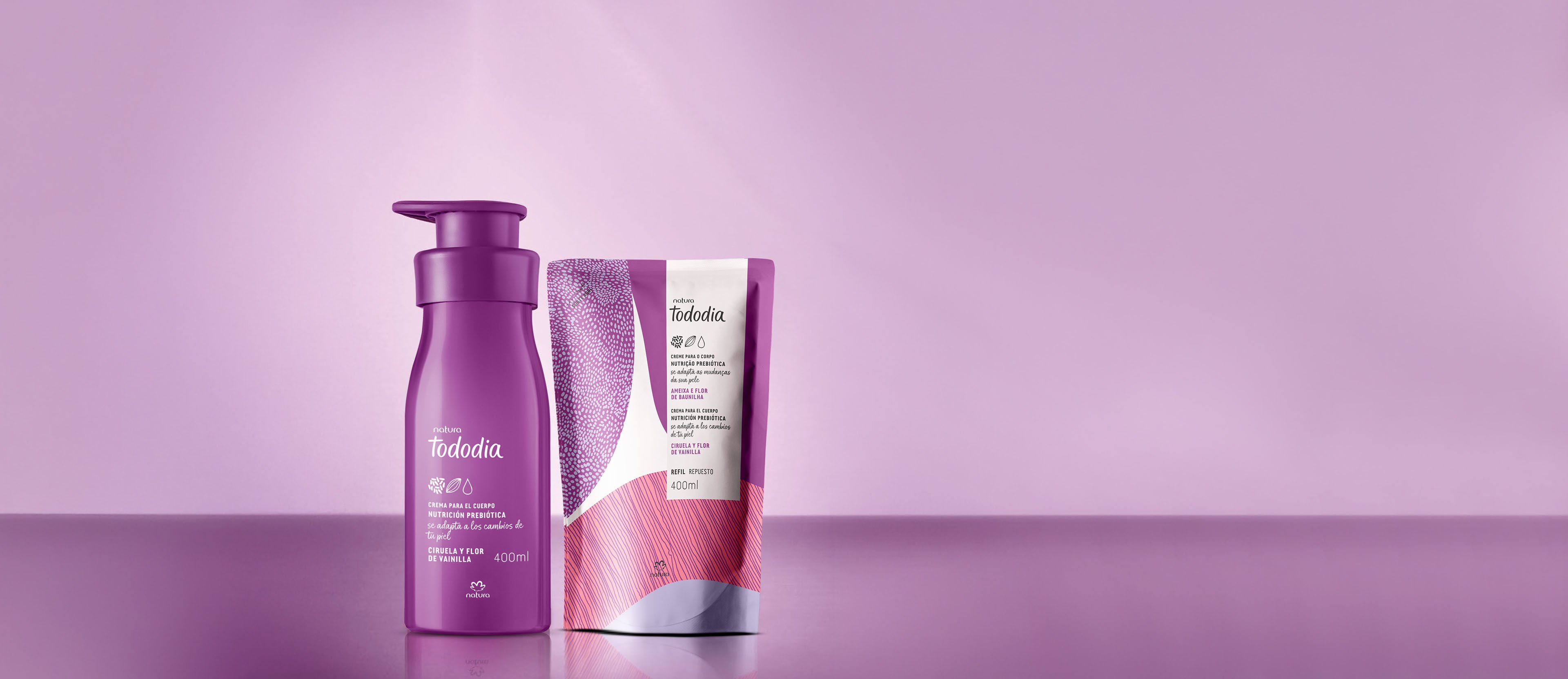 Kit Crema Nutritiva y Repuesto Tododia Ciruela y Flor de Vainilla