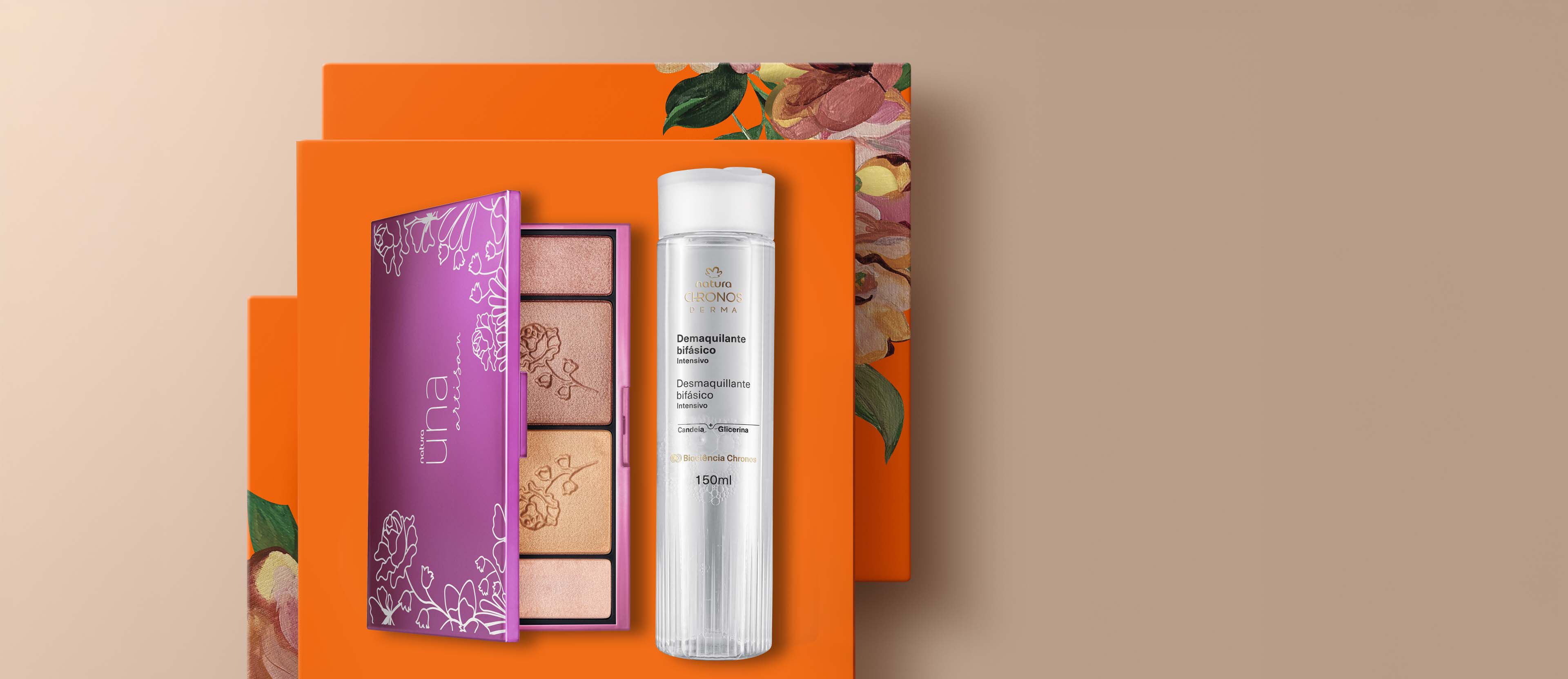 Regalo Madres Paleta Una y Desmaquillante Chronos Derma (2 productos y bolsa)