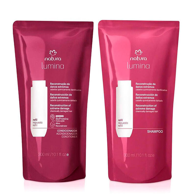 Kit Lumina Dañados: Repuestos Shampoo + Acondicionador