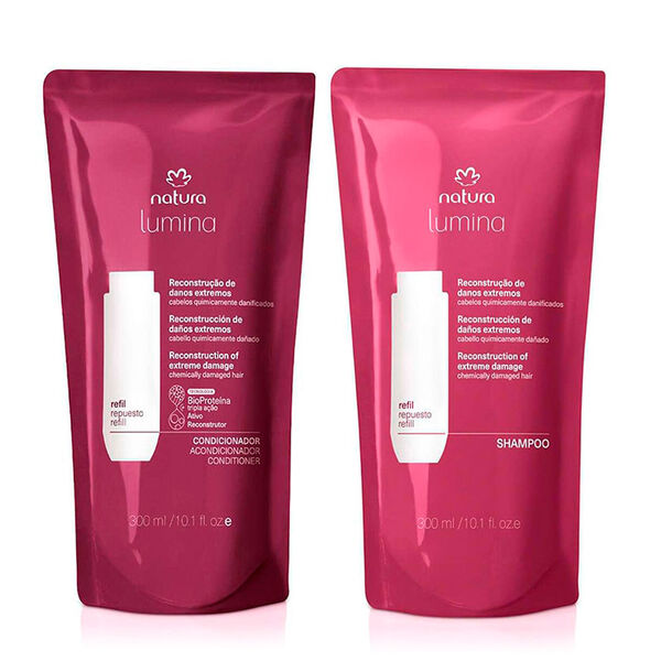 Kit Lumina Dañados: Repuestos Shampoo + Acondicionador