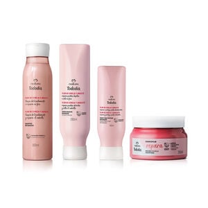 Kit Shampoo, Acondicionador, Máscara y Crema para Peinar Reparador Tododia Flor De Cereza Y Palta