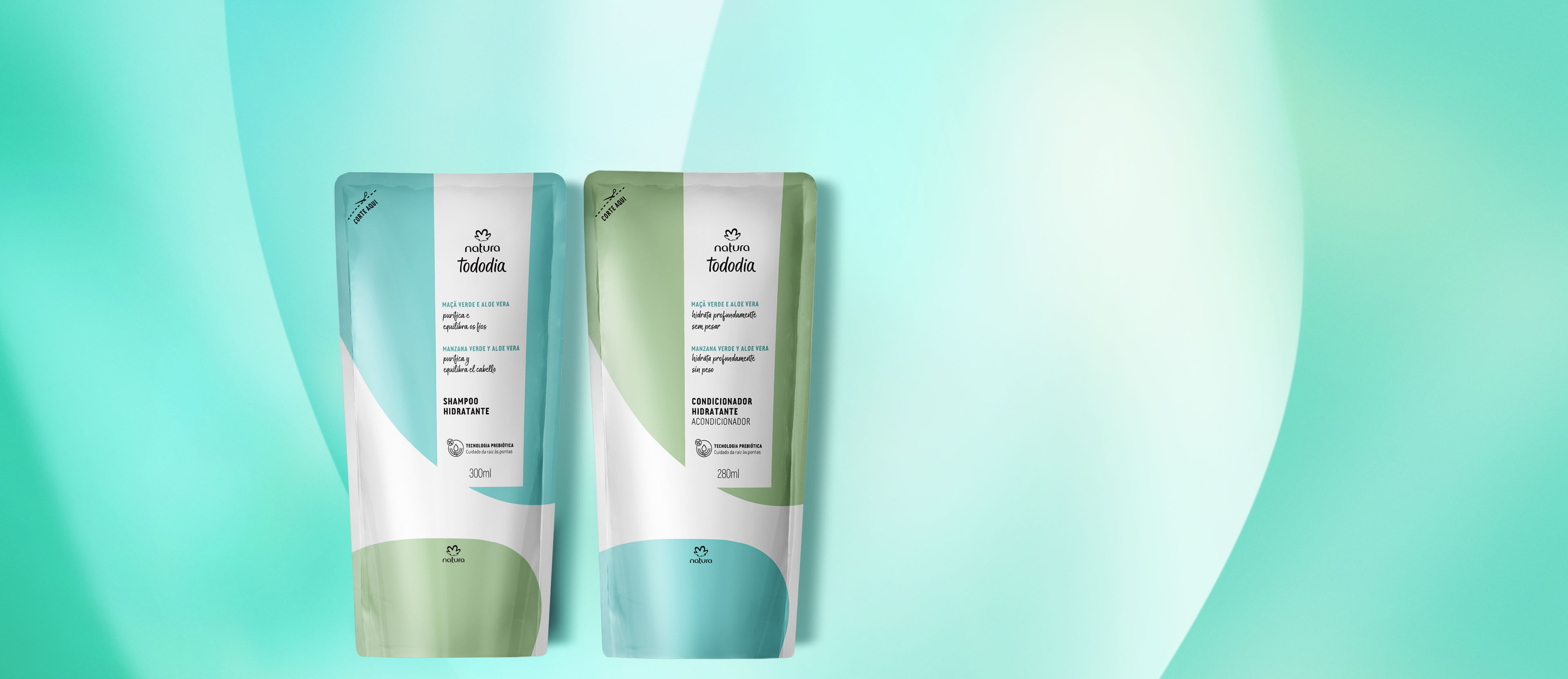 Kit Repuesto Hidratante Tododia Manzana y Aloe Vera