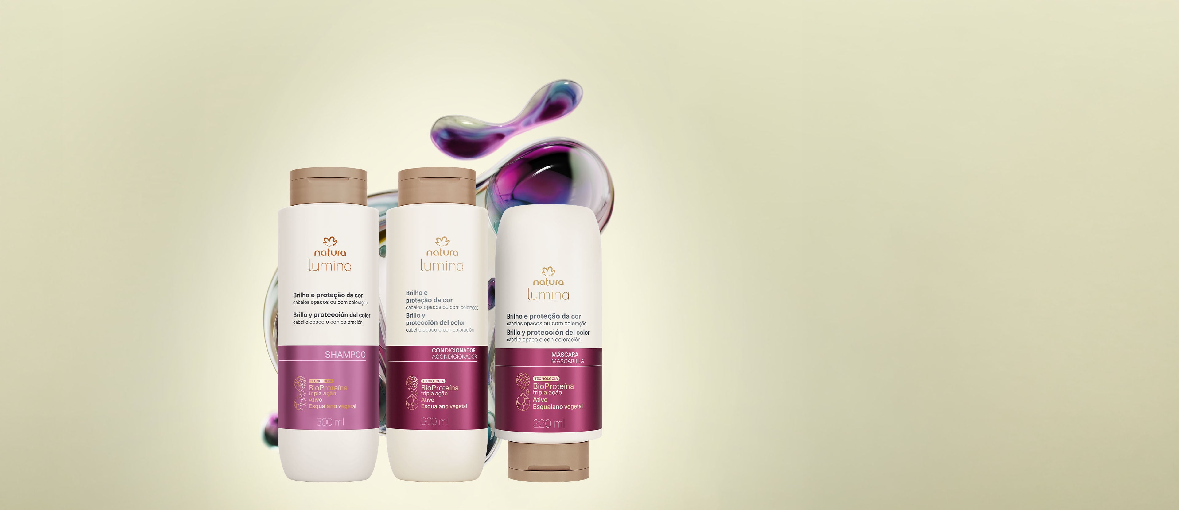 Kit básico Lumina tratamiento brillo y protección del color