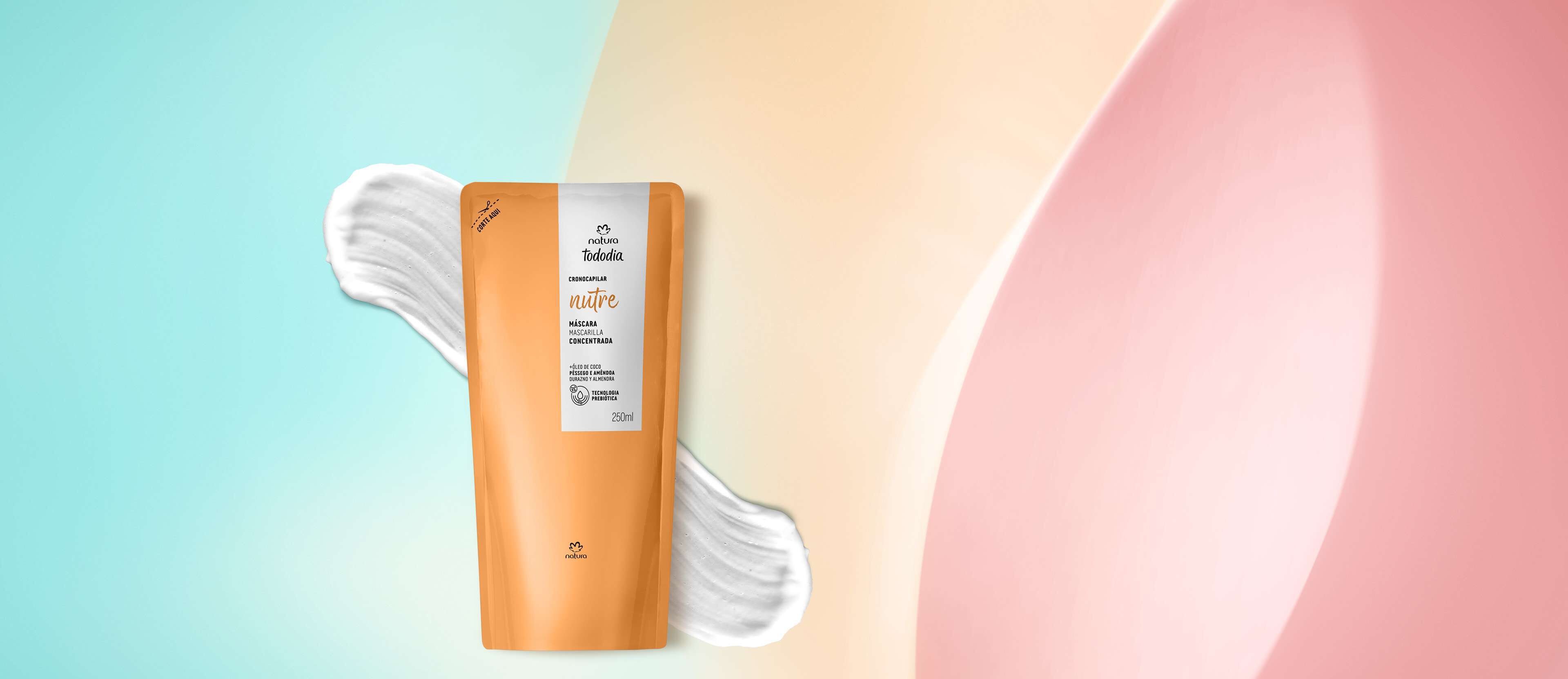 Repuesto Máscara Nutrición Durazno y Almendras Tododia 250ml
