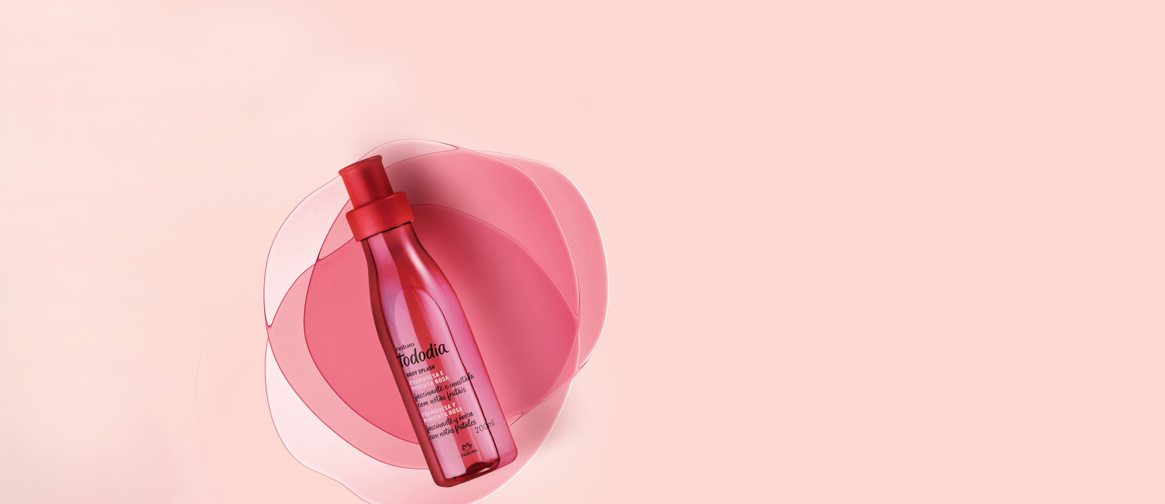 Body splash Frambuesa y Pimienta Rosa Tododia 200ml