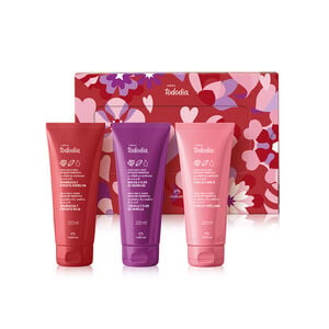 Kit Crema para el Cuerpo Natura Ekos Frambuesa y Pimienta Roja, Ciruela y Flor de Vainilla y Cereza y Avellana (3 productos)