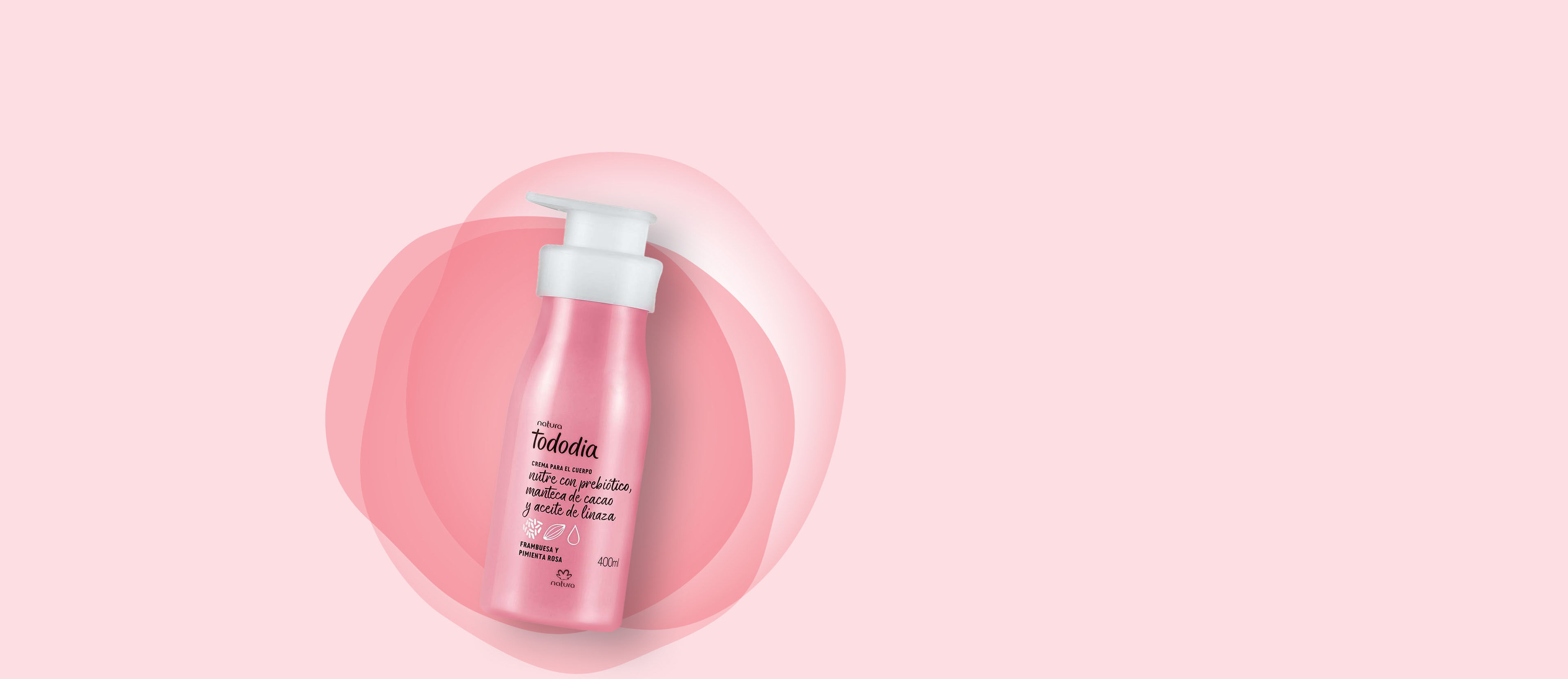 Crema Nutritiva Frambuesa y Pimienta Rosa 400 ml