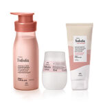 Kit Exfoliante, Crema Pera y Flor de Loto y Desodorante Tododia Piel Uniforme (3 productos)