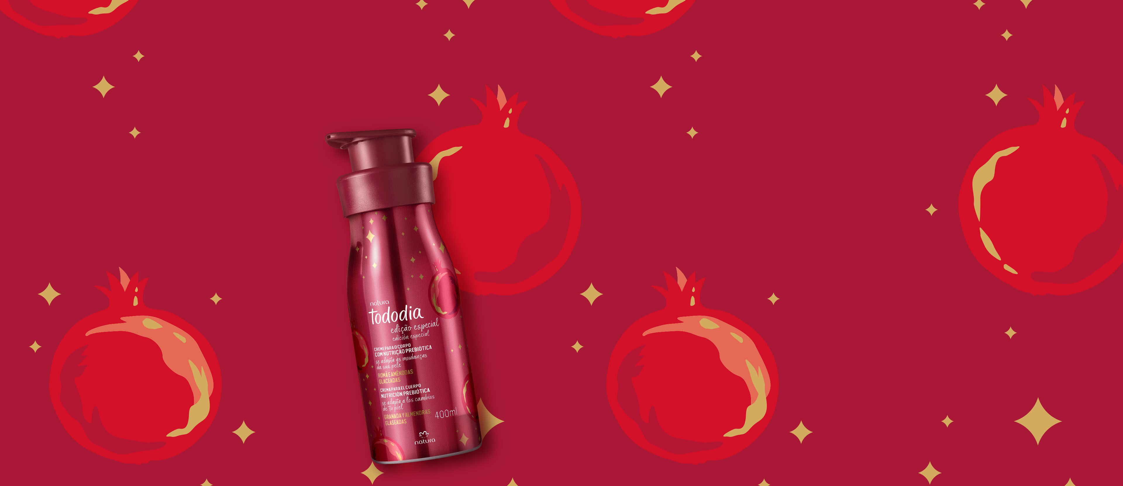 Crema Nutritiva para el Cuerpo Tododia Granada y Almendras Glaseadas 400 ml