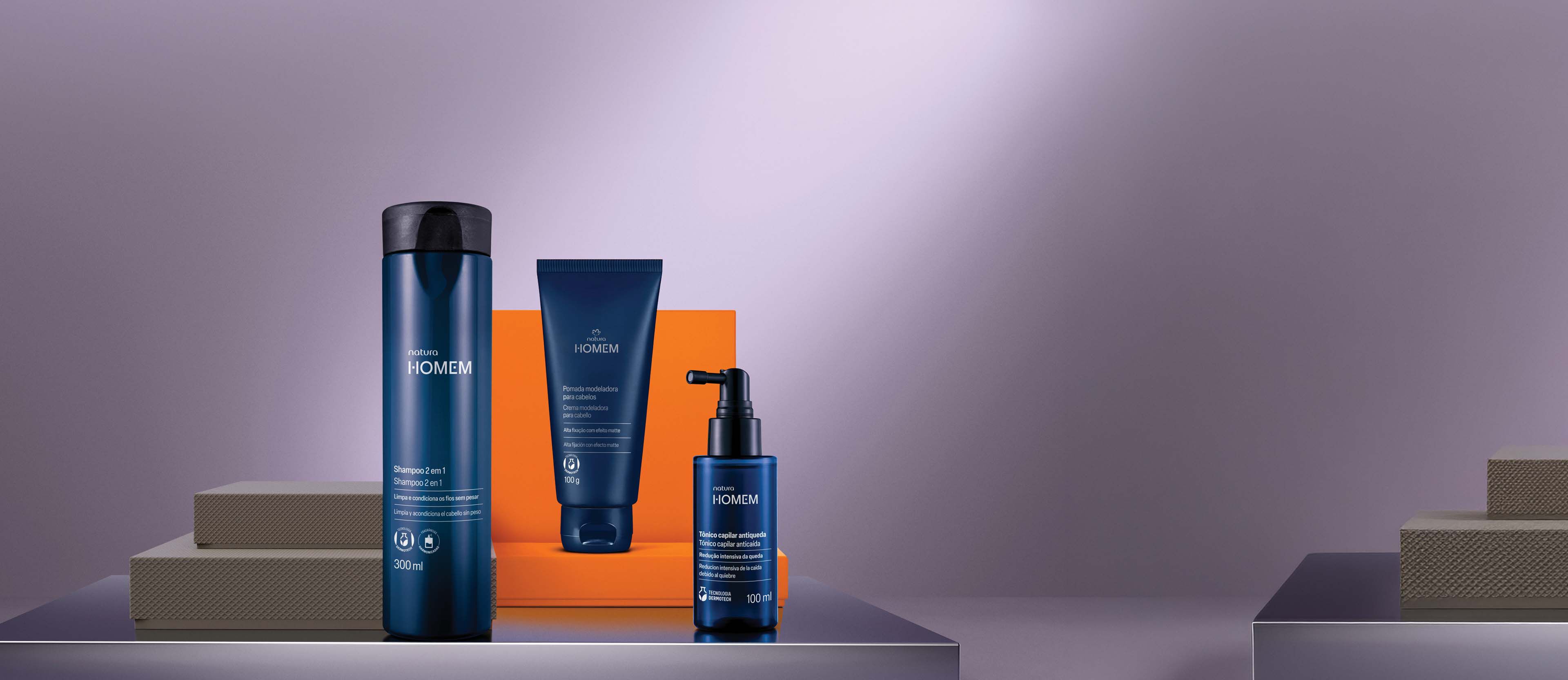 Regalo Padres Rutina Capilar Homem (1 shampoo + 1 pomada + 1 tónico)