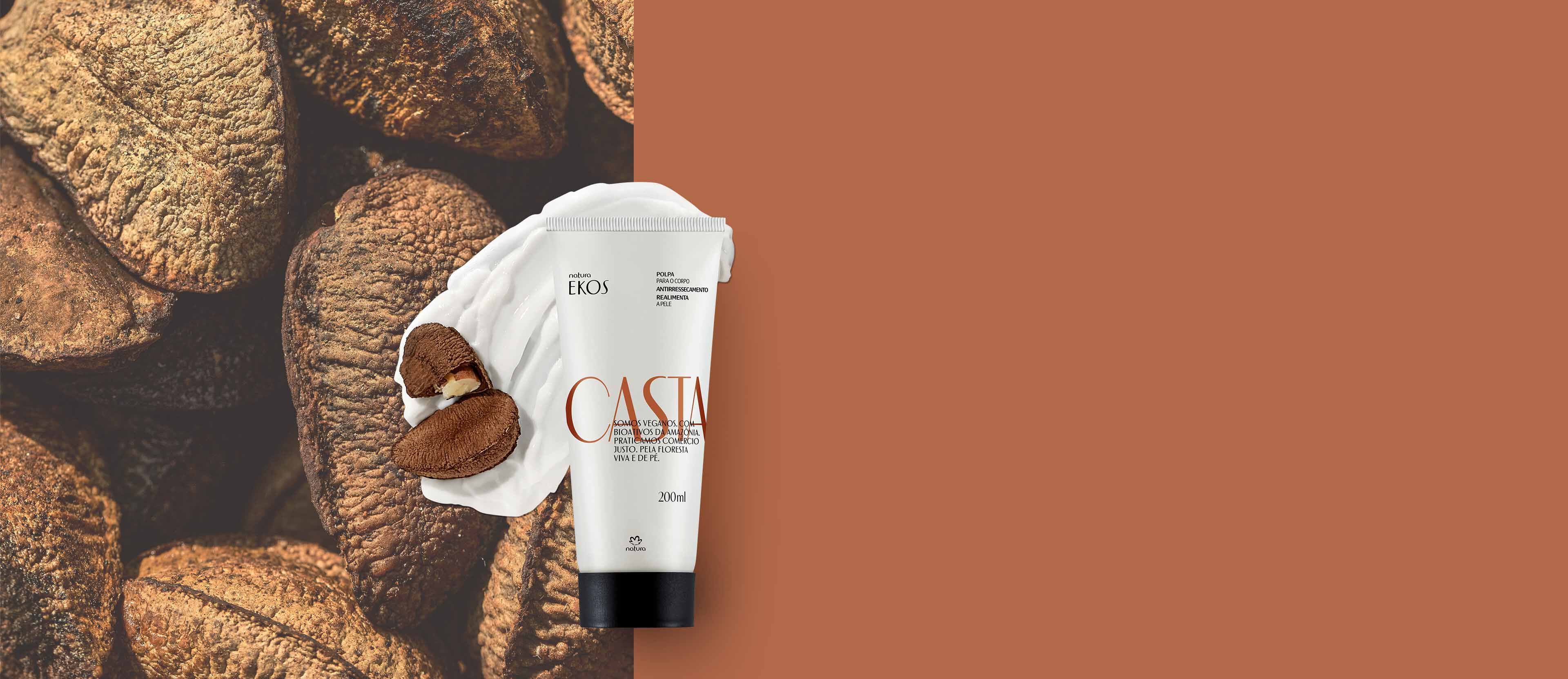 Crema Hidratante Corporal Ekos Castaña 200 ml