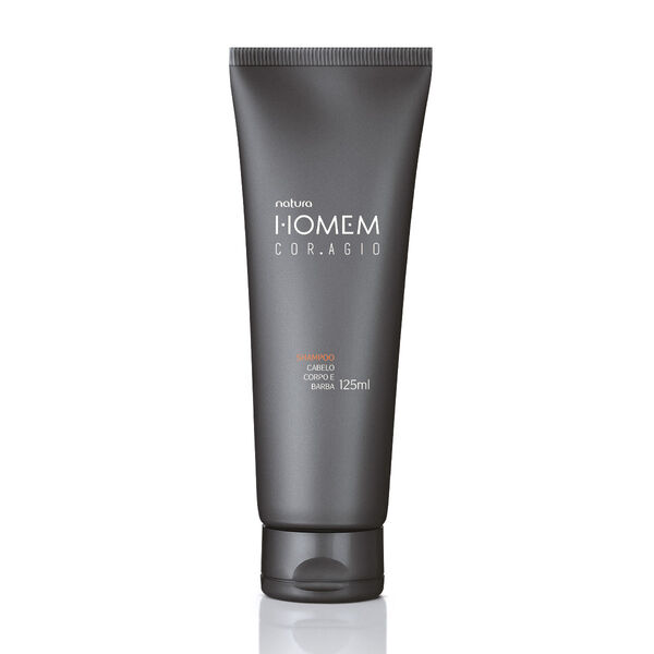 Shampoo 3 en 1: cabello, cuerpo y barba Homem Coragio 125 ml