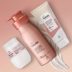 Kit Exfoliante, Crema Pera y Flor de Loto y Desodorante Tododia Piel Uniforme (3 productos)