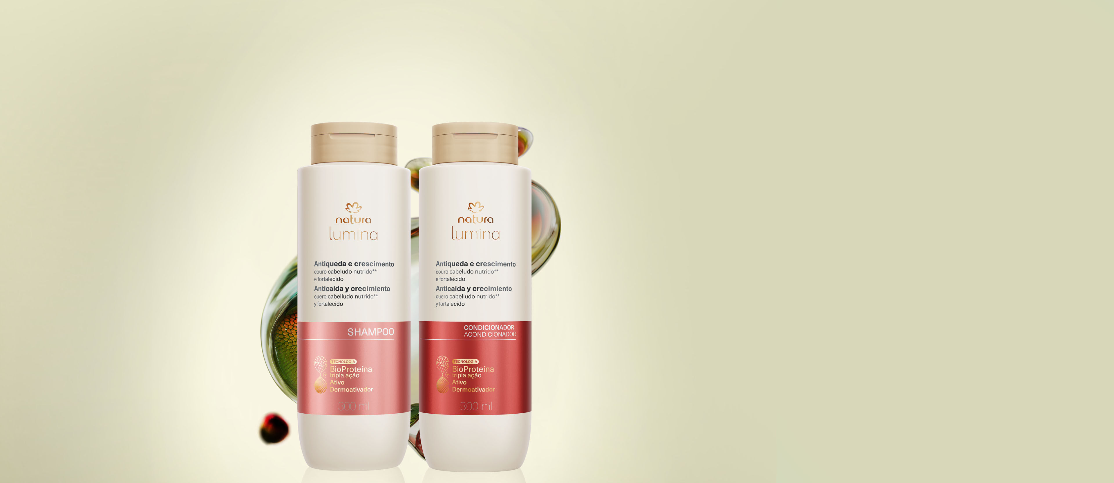 Kit Básico Shampoo y Acondicionador Lumina Anticaída y Crecimiento