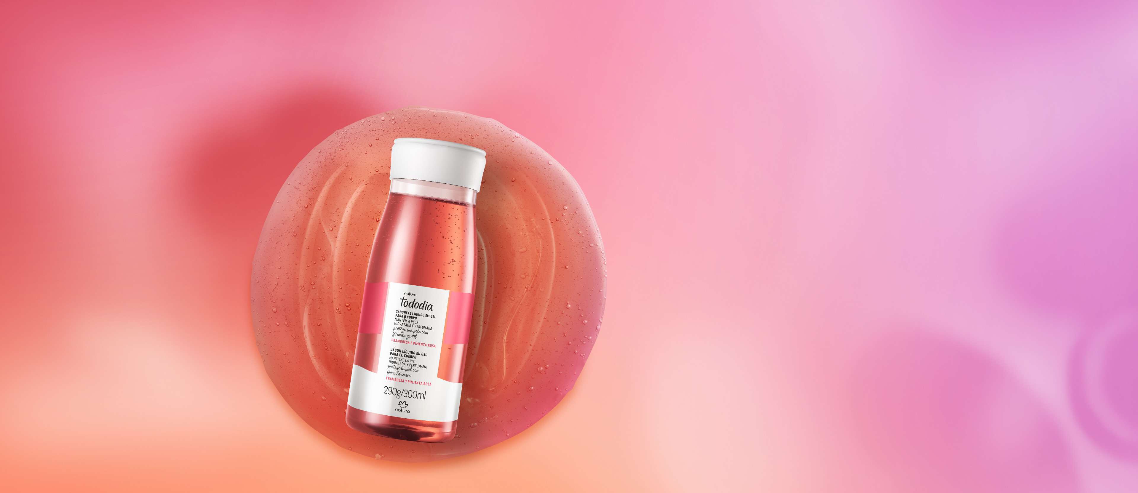 Jabón Líquido Corporal Tododia Frambuesa y Pimienta Roja 300 ml