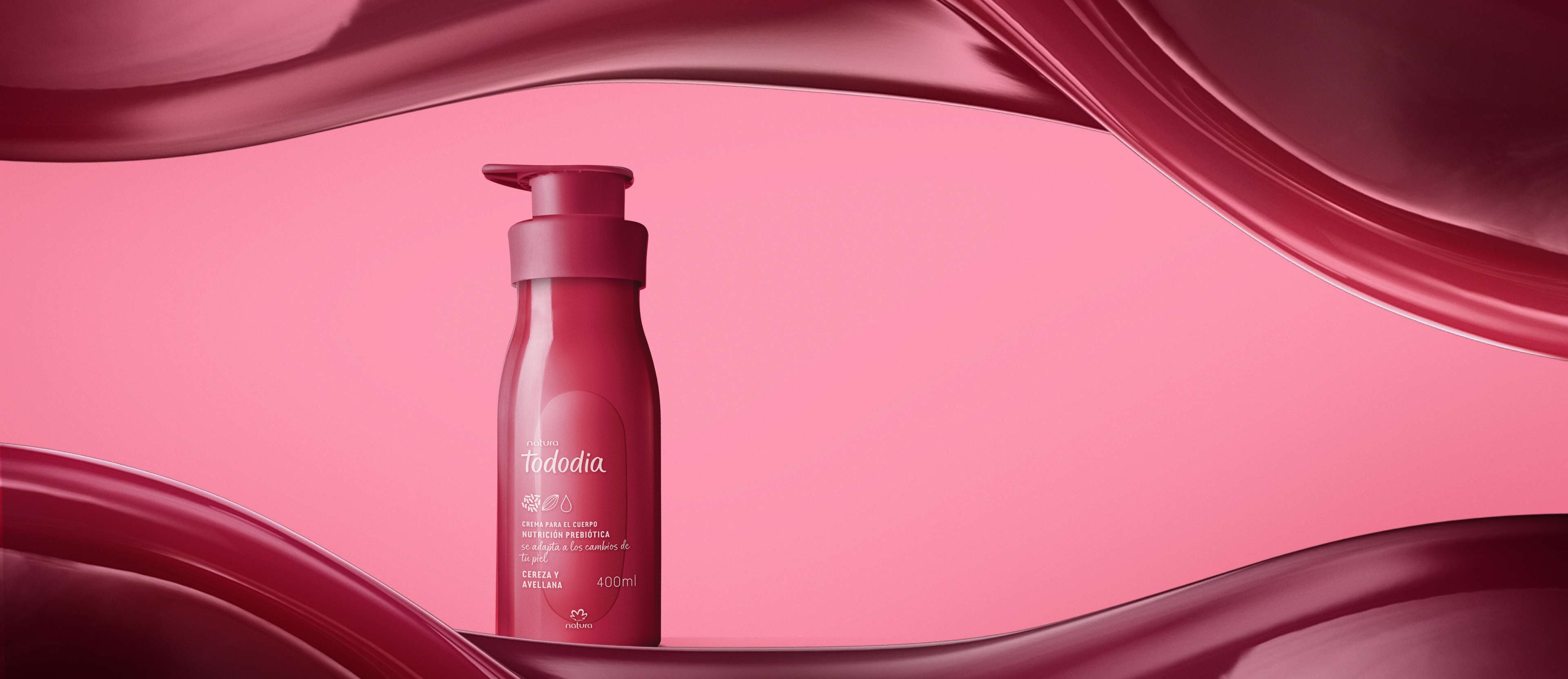 Crema Desodorante Nutritiva para el Cuerpo Tododia Cereza y Avellana