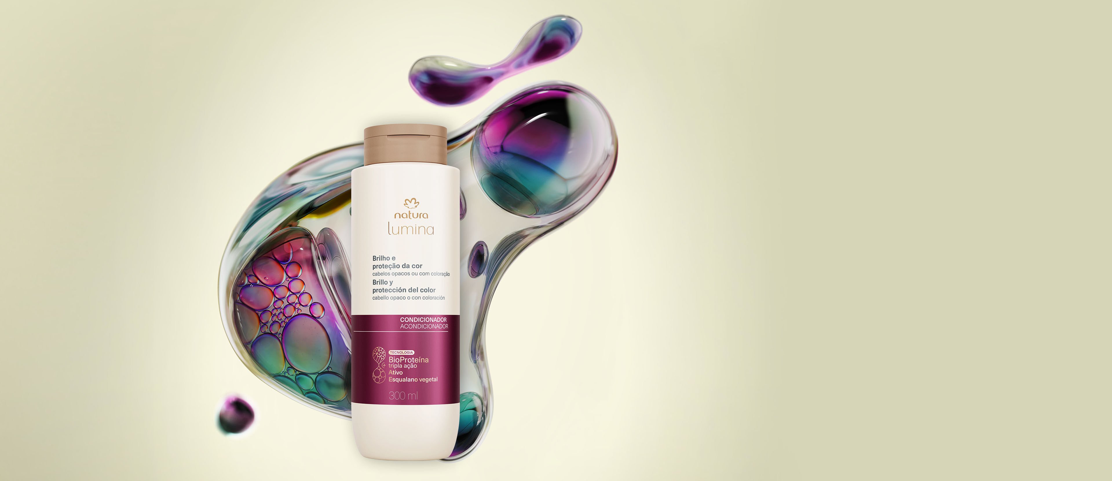 Acondicionador Brillo y Protección del Color Lumina 300ml