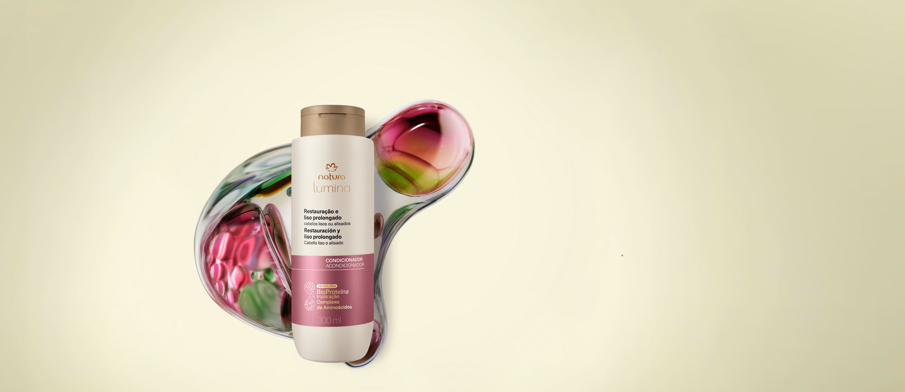 Acondicionador Restauración y Liso Prolongado Lumina 300ml