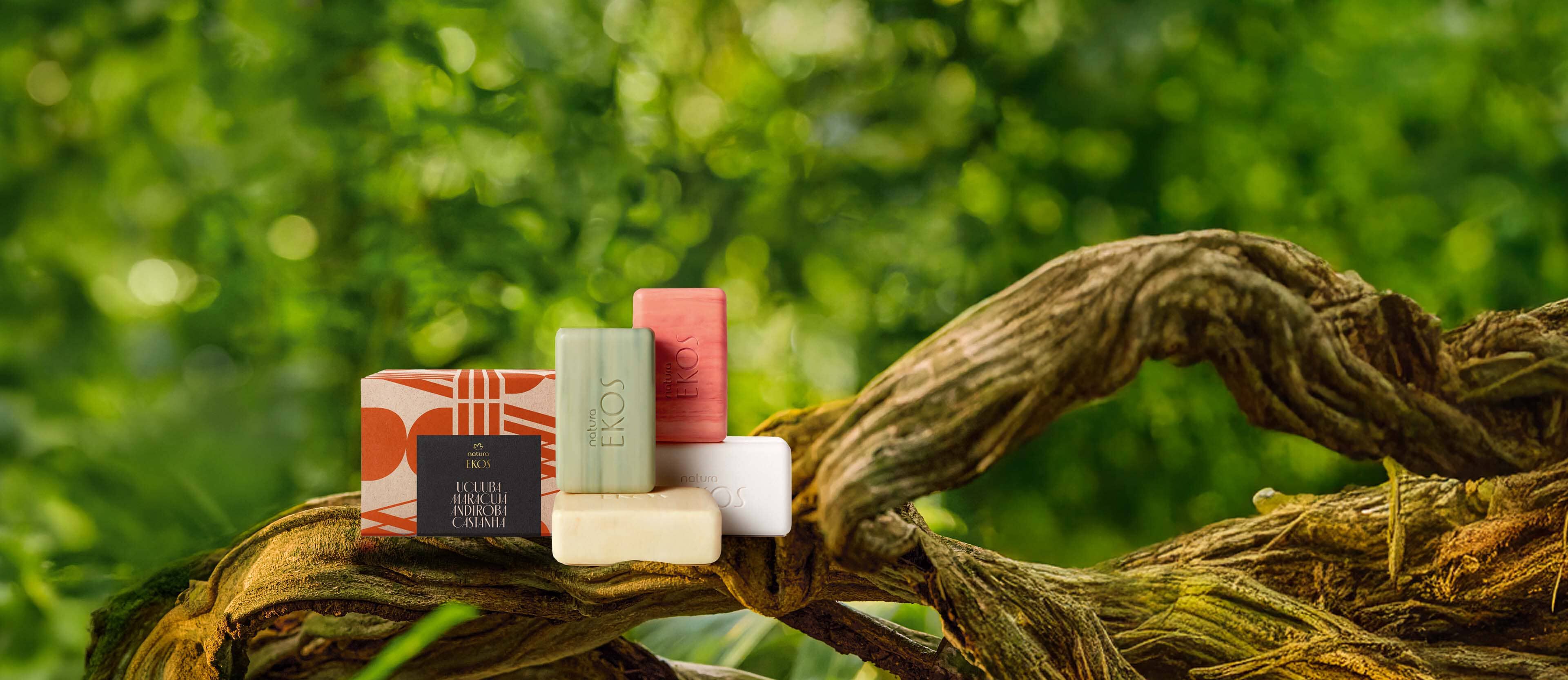 Jabón en barra puro vegetal cremoso Ekos 4 un de 100 g