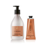 Kit Crema para el Cuerpo y Manos Ekos Castaña