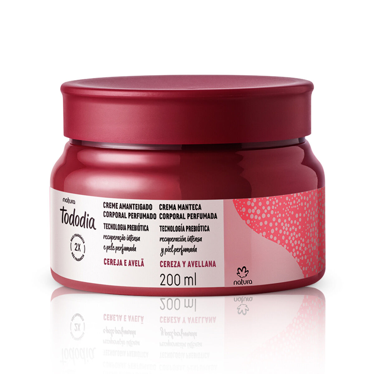 Manteca Hidratante Corporal Tododia Cereza y Avellana 200 ml