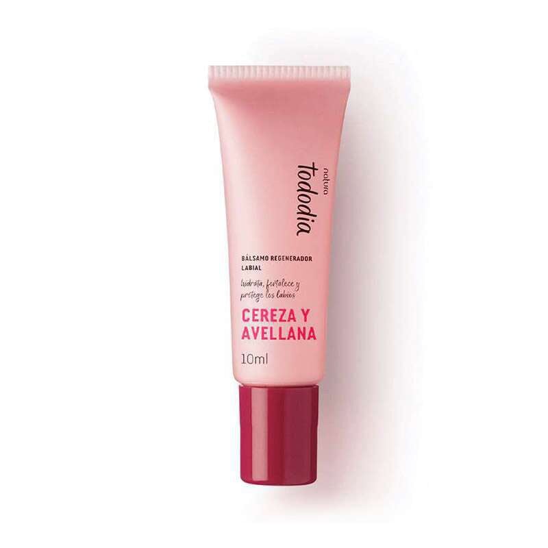 Bálsamo regenerador labial cereza y avellana Tododia