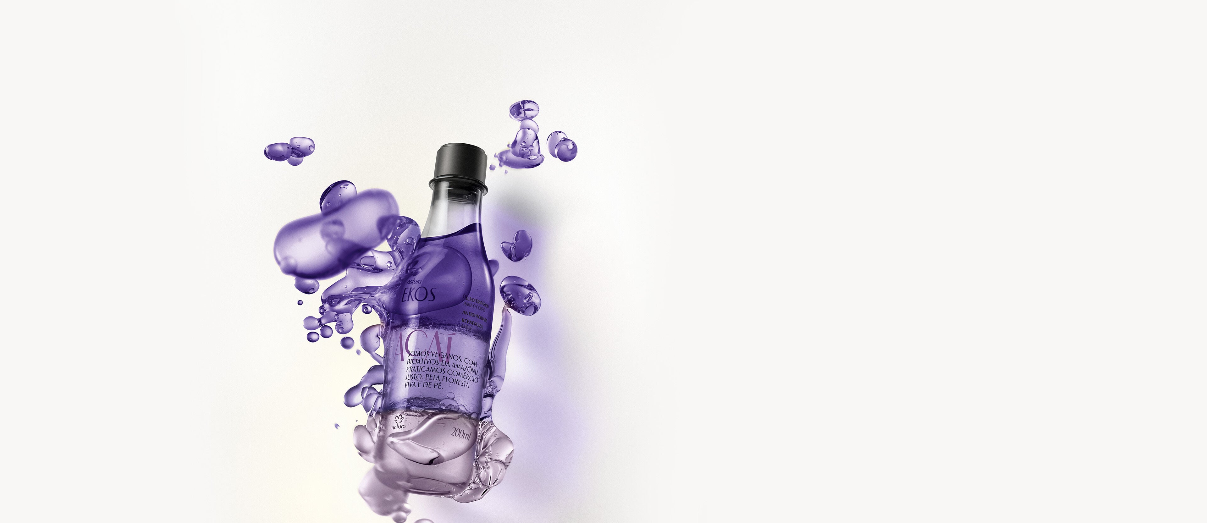 Oleo Trifásico Corporal Ekos Açaí 200 ml