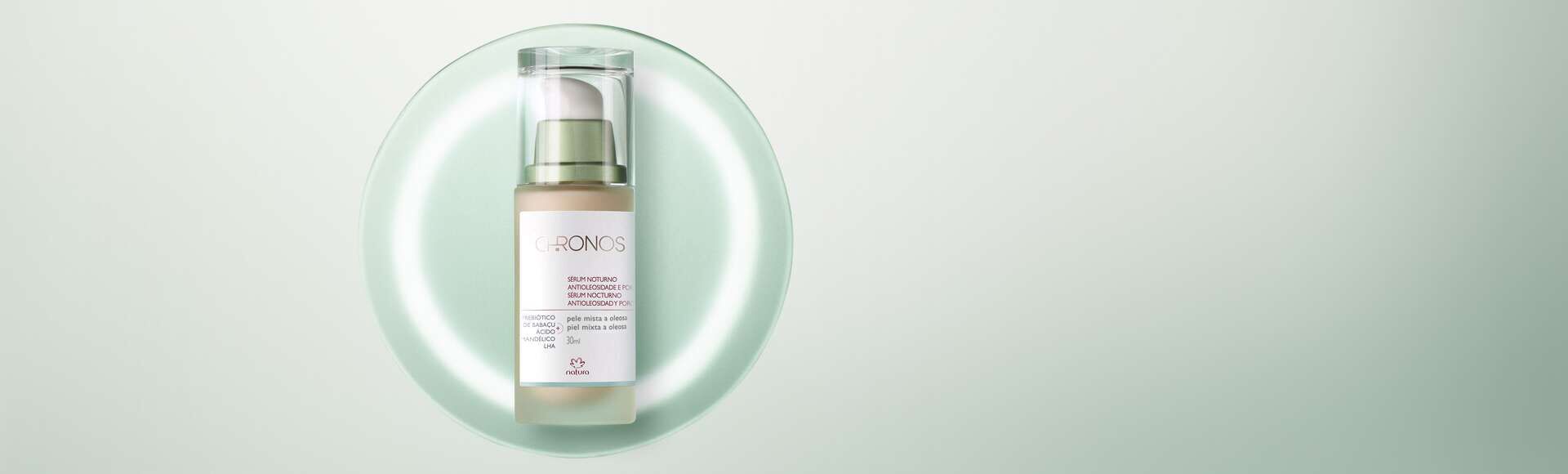 Sérum Nocturno Antioleosidad y Poros Piel Mixta a Oleosa Chronos Derma 30 ml
