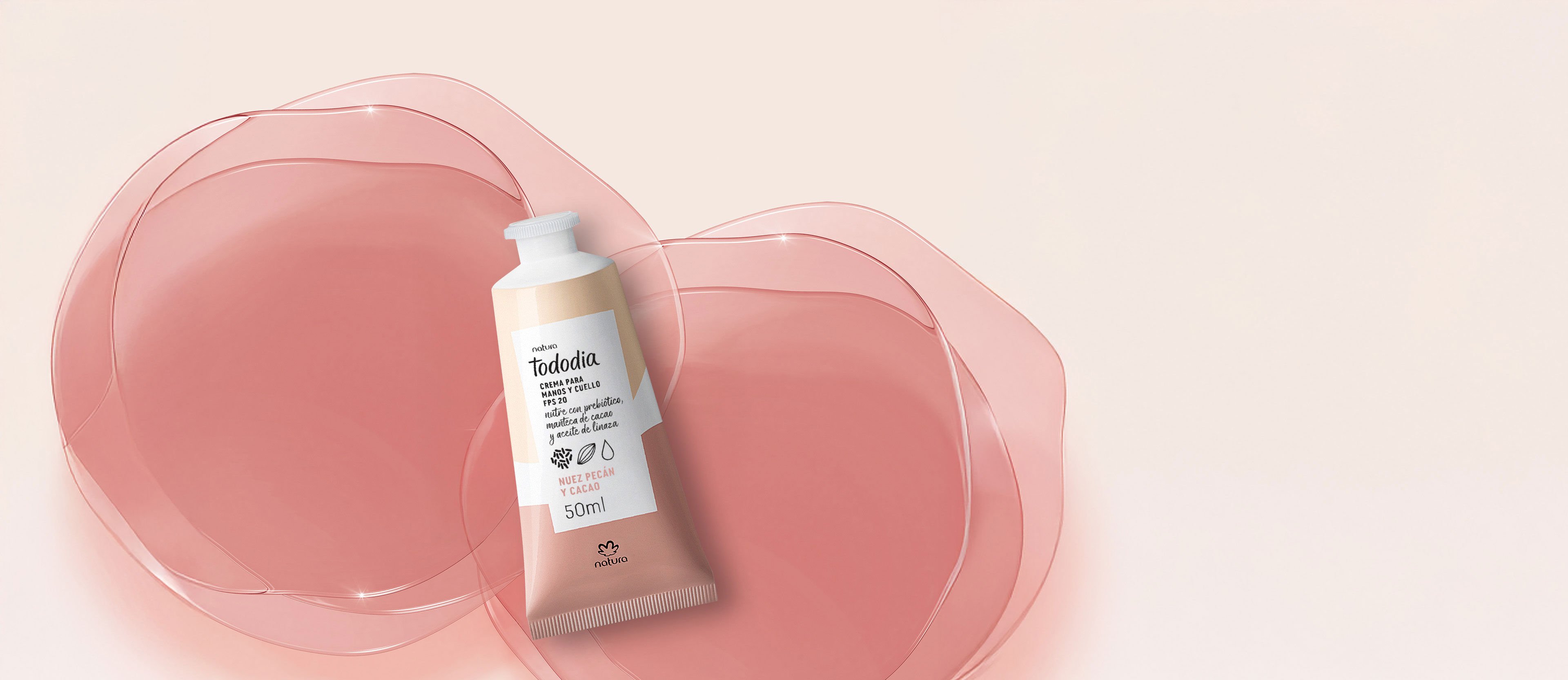 Crema Nutritiva para Manos Tododia Nuez Pecán y Cacao 50 ml