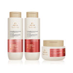 Kit Completo Shampoo, Acondicionador y Máscara Lumina Anticaída y Crecimiento