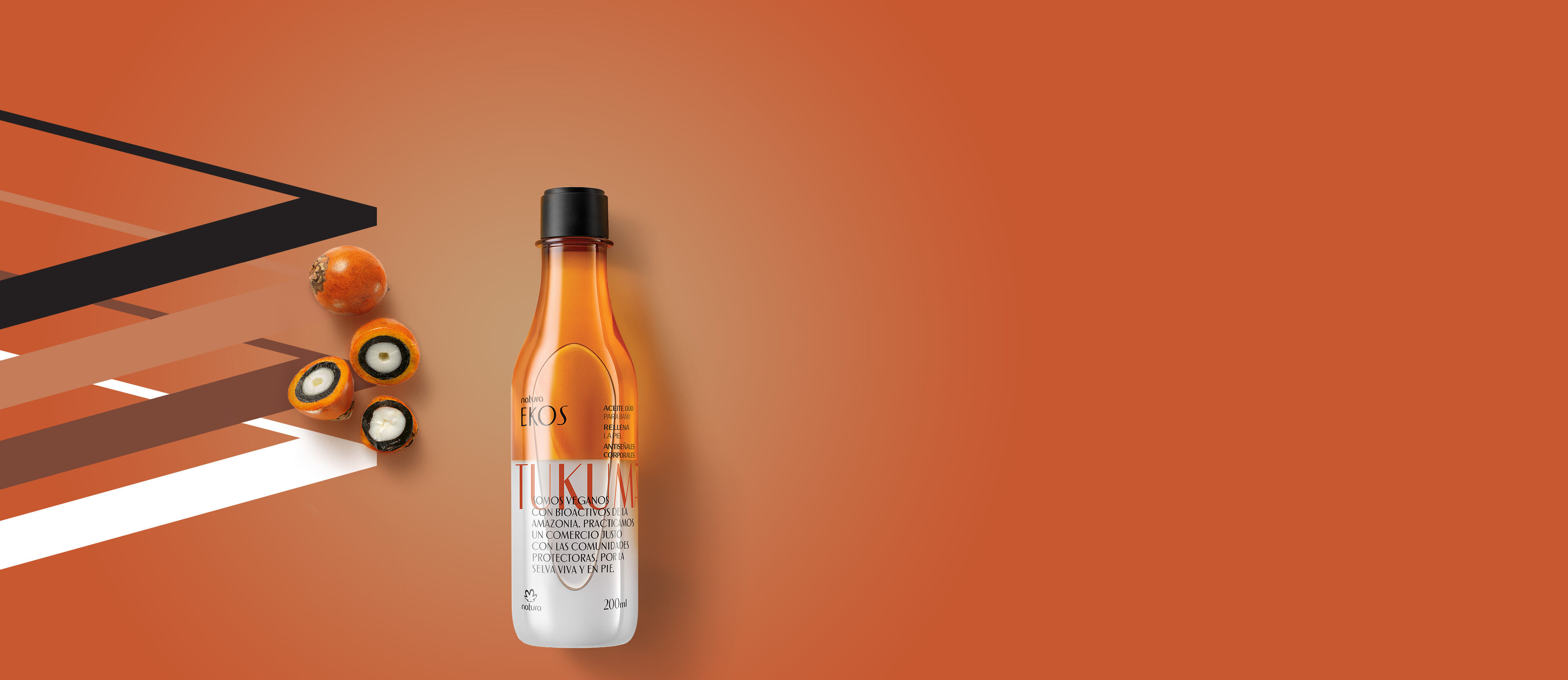 Óleo Bifásico Corporal Ekos Tukumá 200 ml