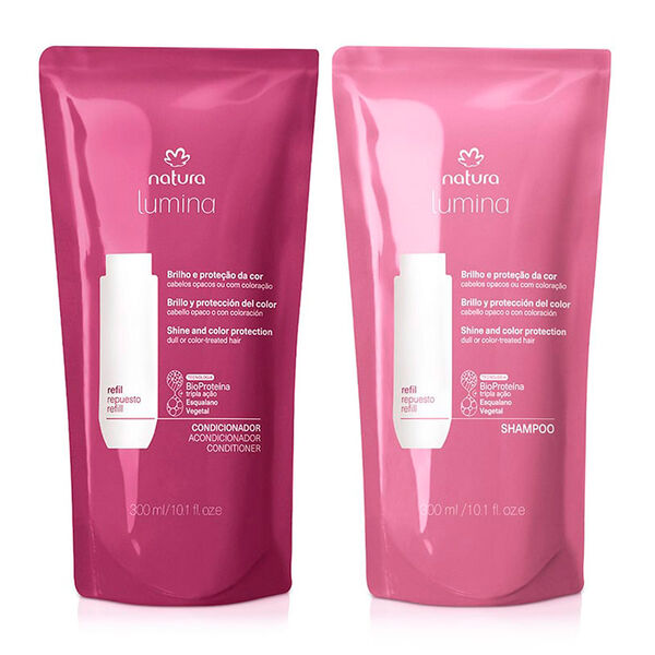 Kit Lumina Opaco Y Coloración: Repuestos Shampoo + Acondicionador