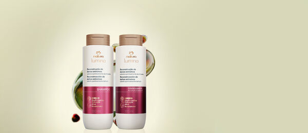 Kit Básico Shampoo y Acondicionador Lumina Reconstrucción de Daños Extremos 2 un de 300 ml