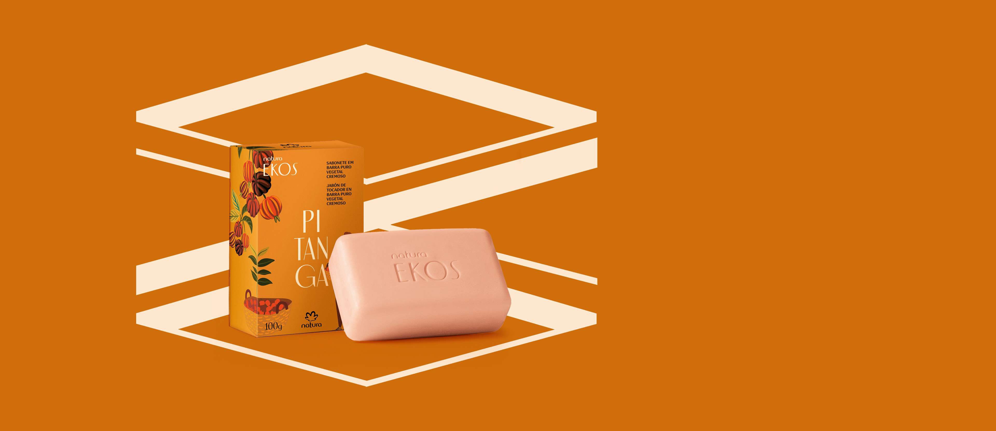 Jabón en Barra Puro Vegetal Cremoso Ekos Pitanga 100 g
