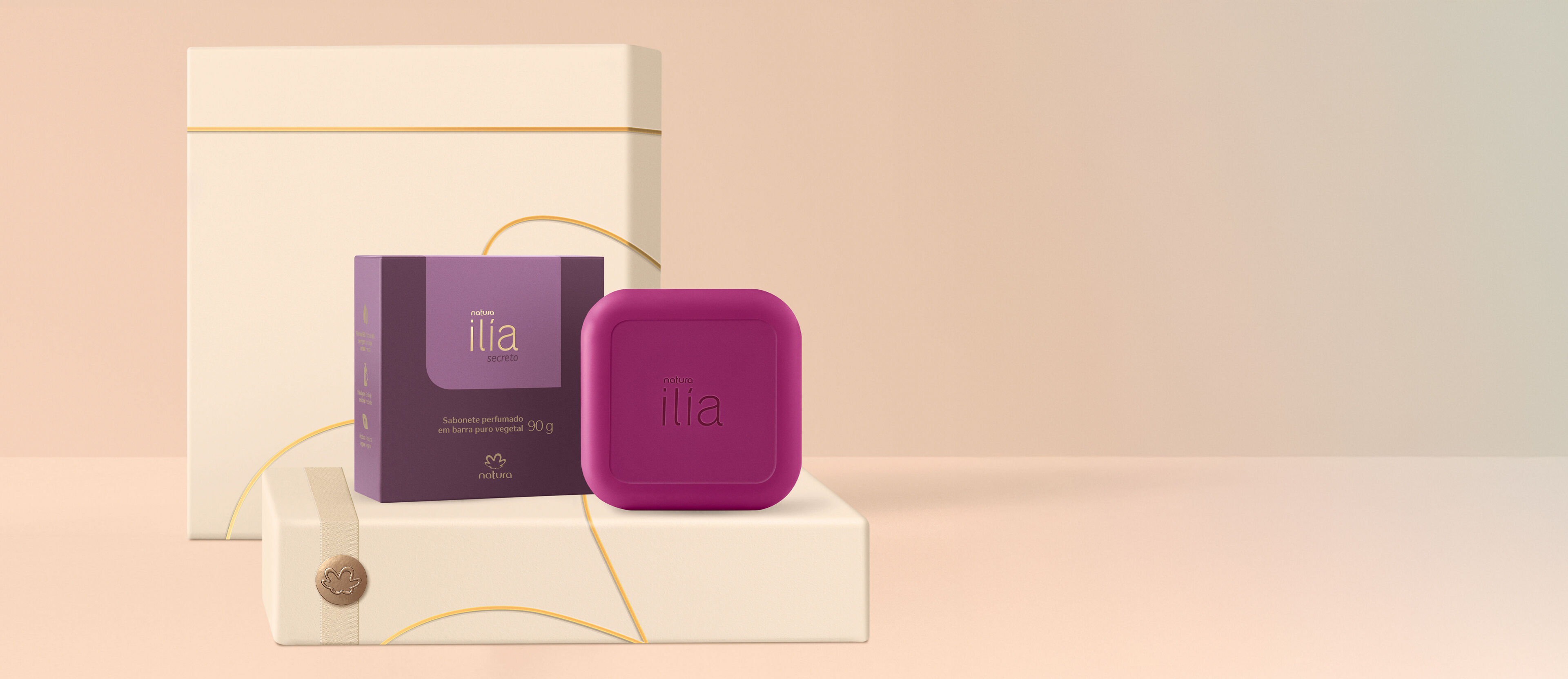 Jabón en Barra Puro Vegetal Ilía Secreto 90 g