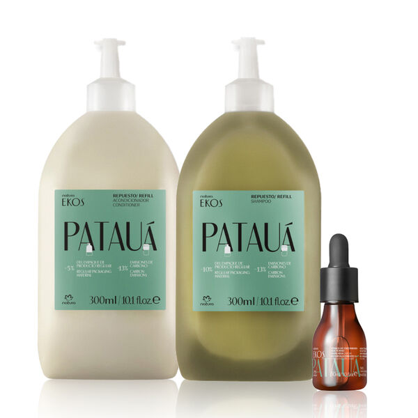 Kit Ekos Patauá: Tónico + Repuestos Shampoo + Acondicionador
