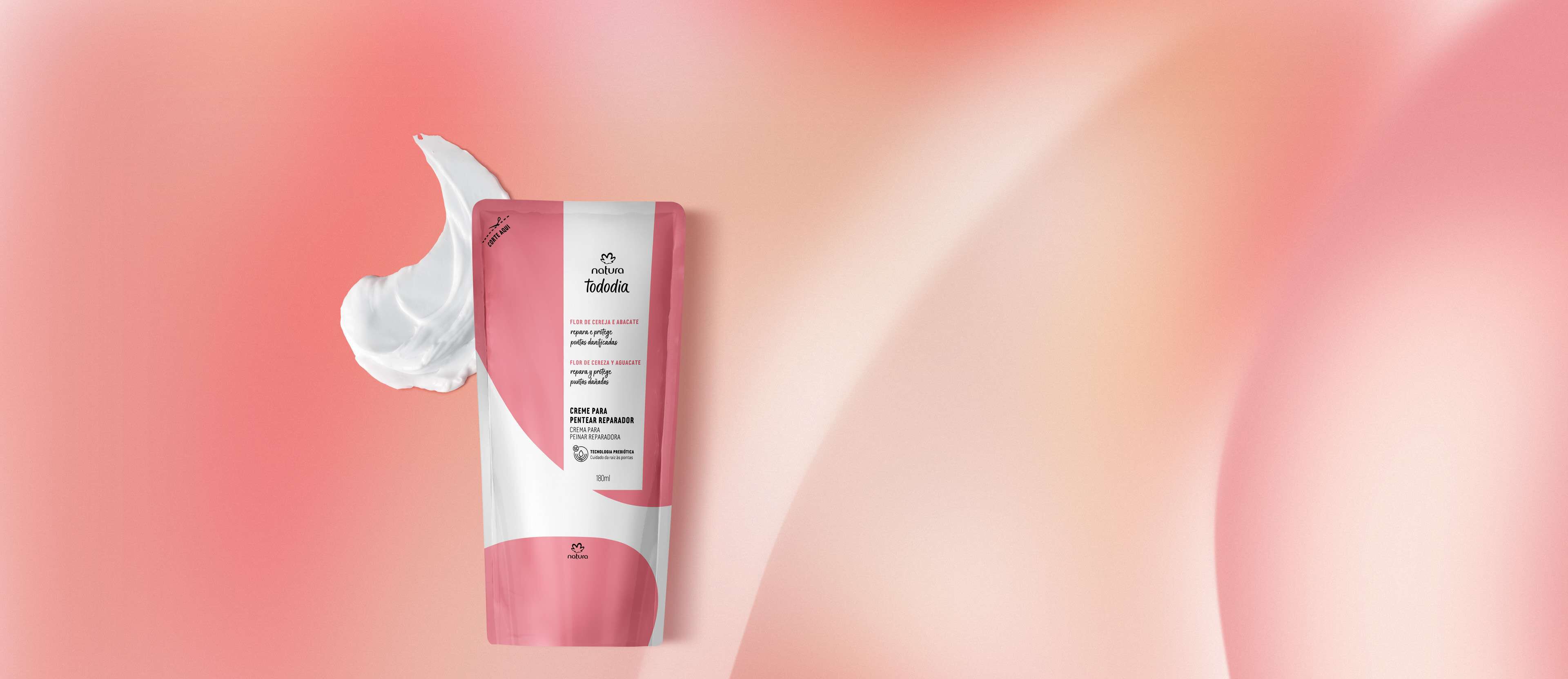 Repuesto Crema para peinar Flor de cereza y Palta Tododia