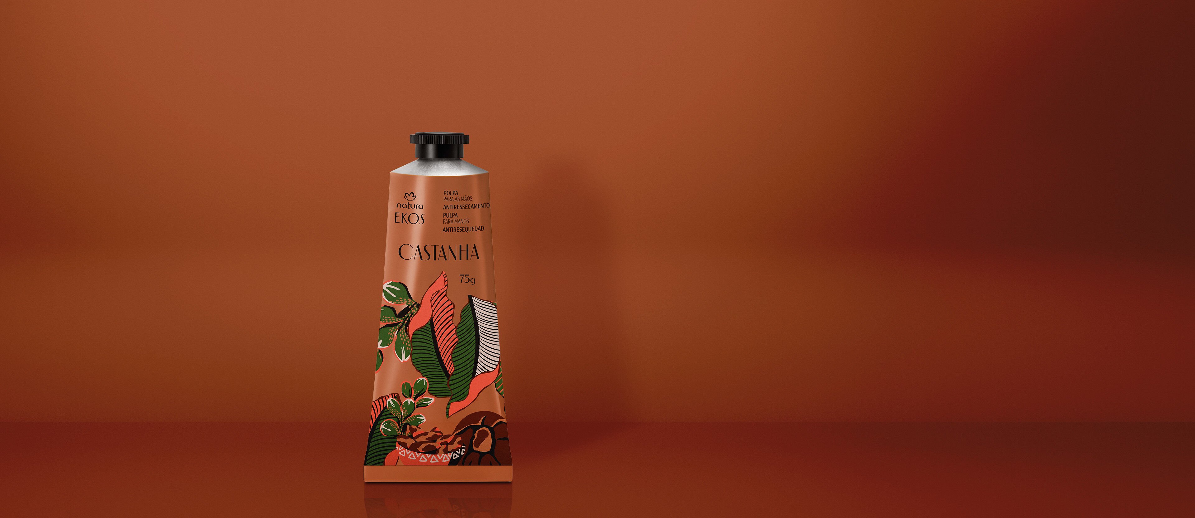 Crema Hidratante para Manos Ekos Castaña 75 g