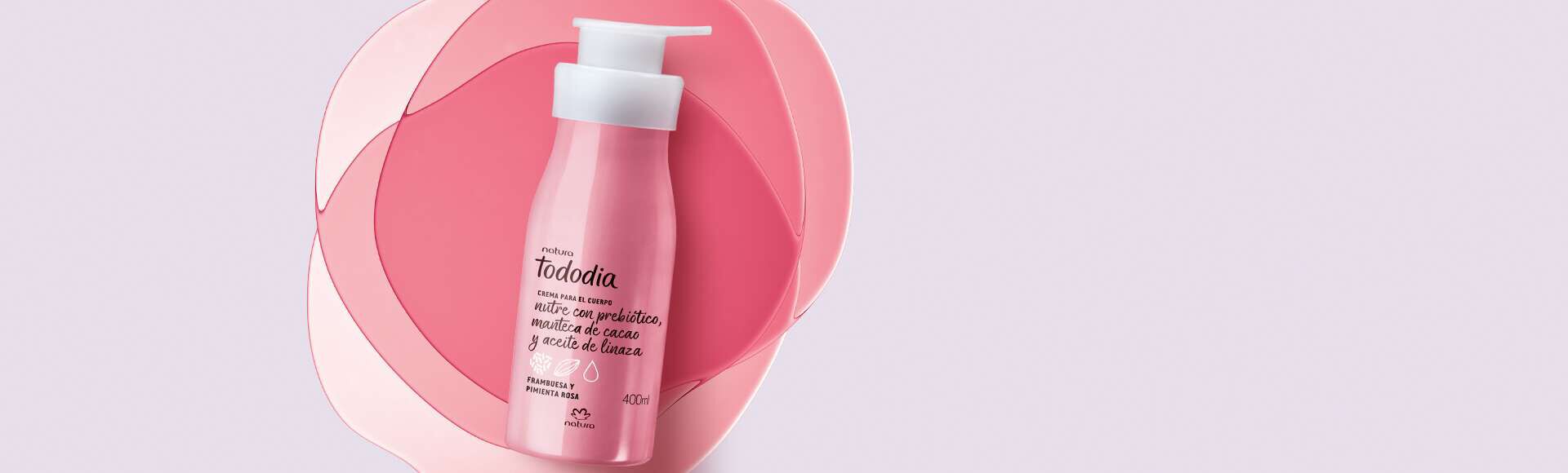 Crema Nutritiva Tododia Frambuesa y Pimienta Rosa 400 ml