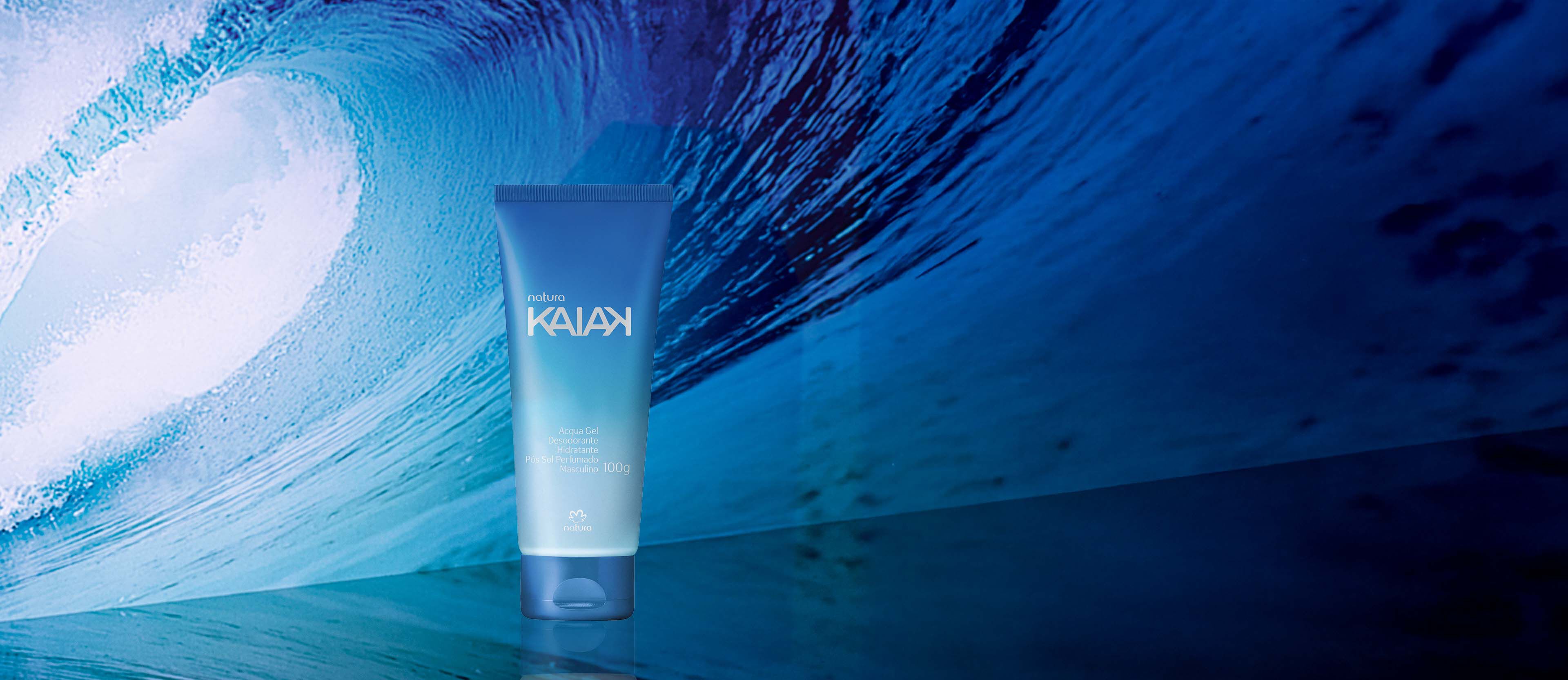 Aqua Gel Hidratante Corporal Post Solar Kaiak Masculino 100 g