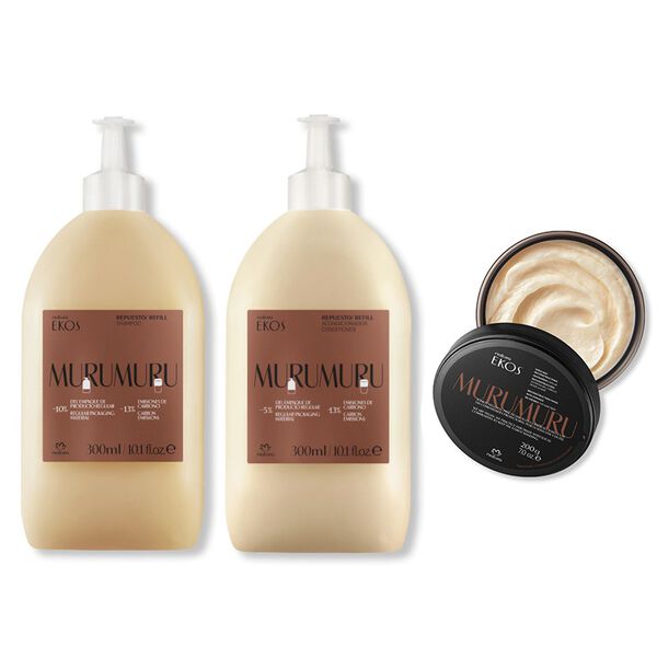Kit Ekos Murumuru: Máscara + Repuestos Shampoo + Acondicionador