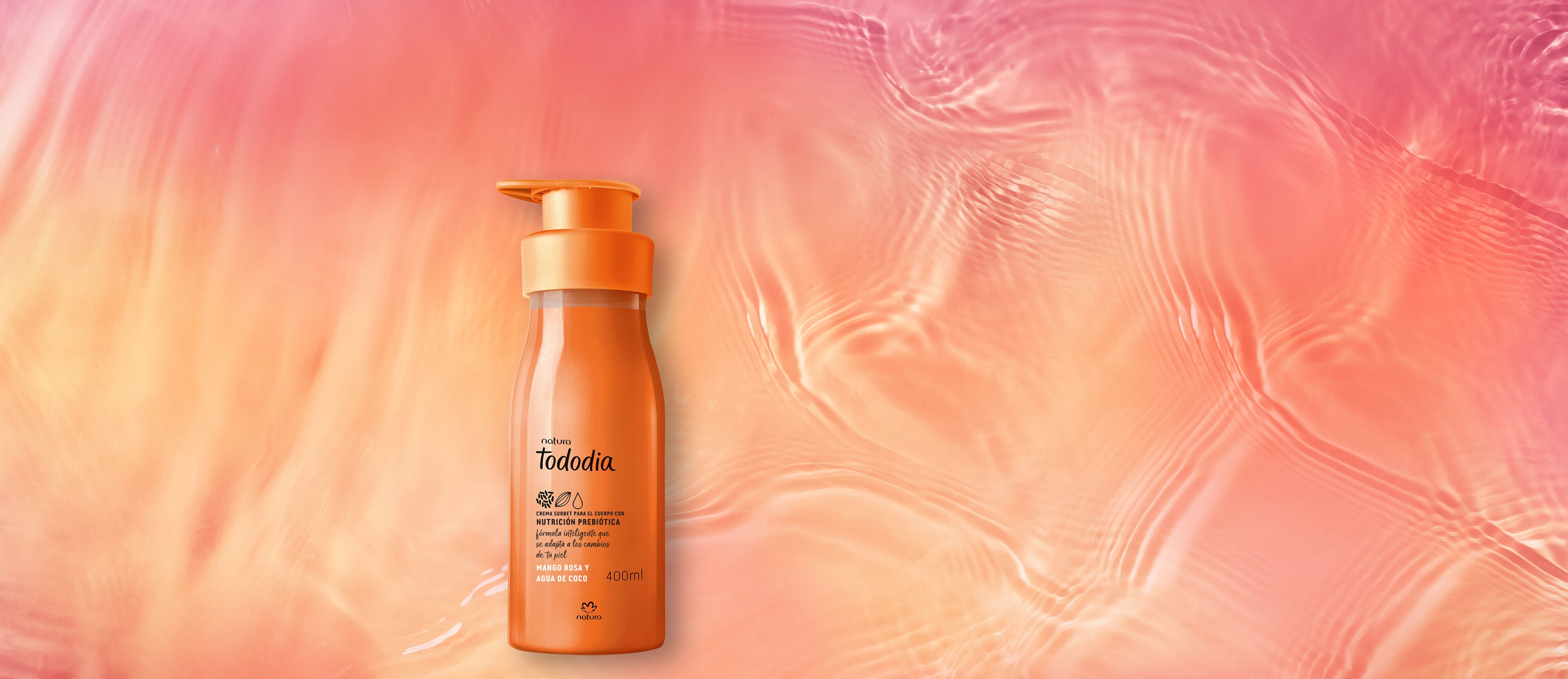 Crema Nutritiva Tododia Mango Rosa y Agua de Coco