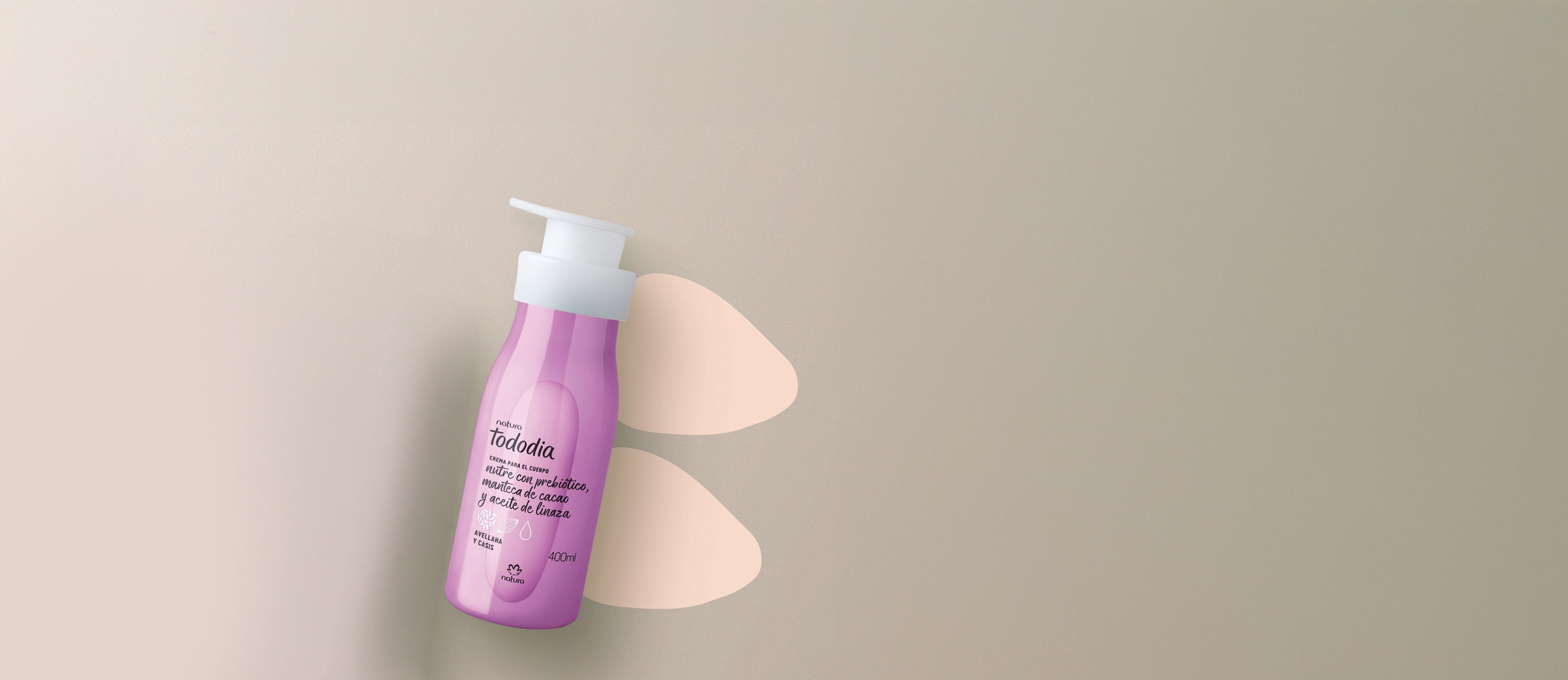 Crema Nutritiva Tododia Avellana y Cassis 400 ml