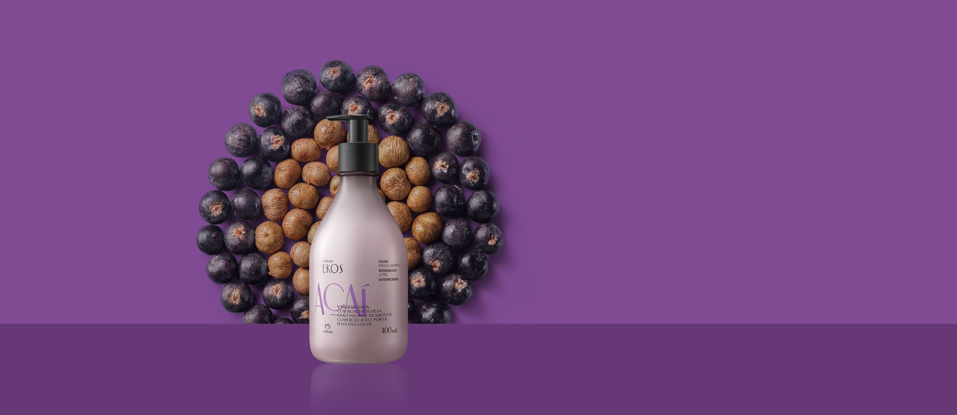 Crema Hidratante Corporal Ekos Açaí 400 ml